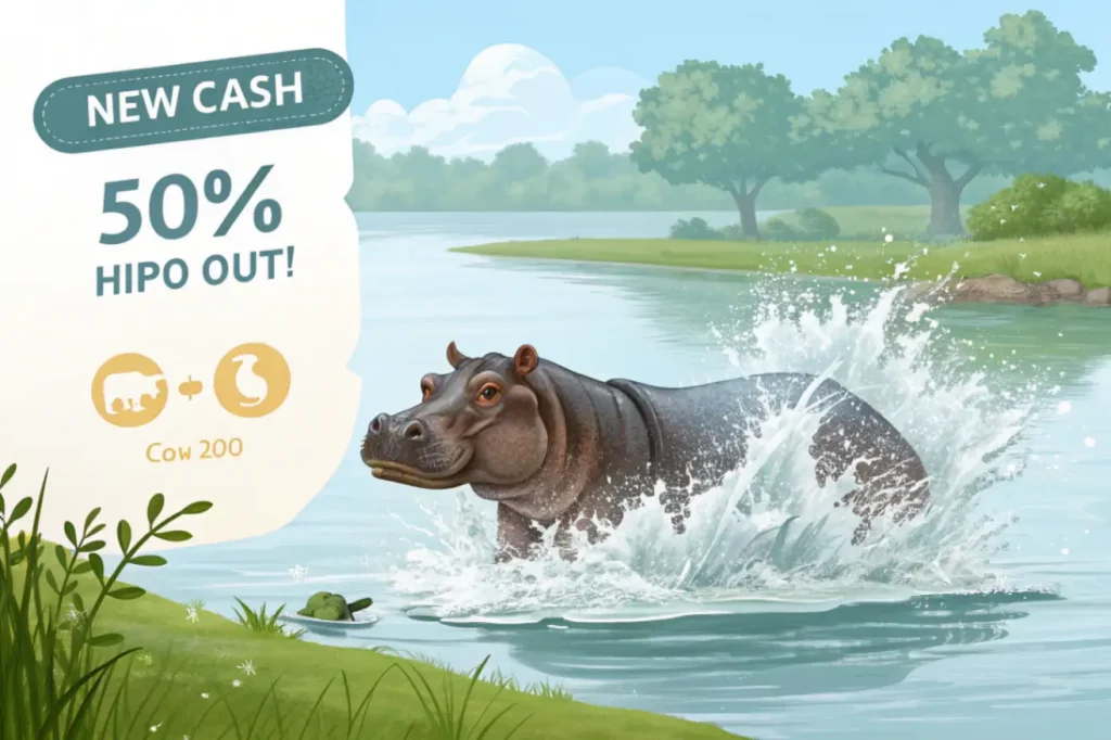 Hippo Splash: новая crash-игра Amusnet 2026 с 50% cash-out