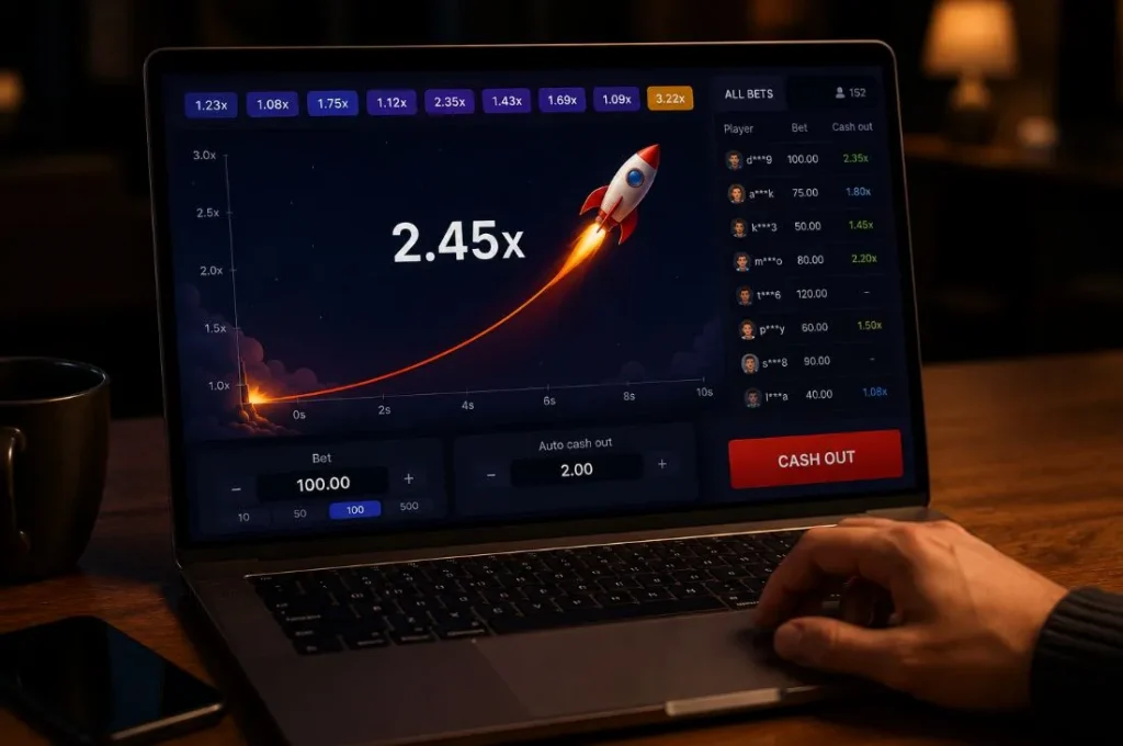 Rocket X: как работает краш-игра с ракетой и растущим множителем Rocket X: как работает краш-игра с ракетой и растущим множителем